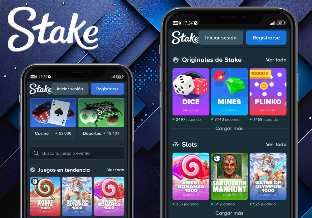 Aplicación móvil Stake